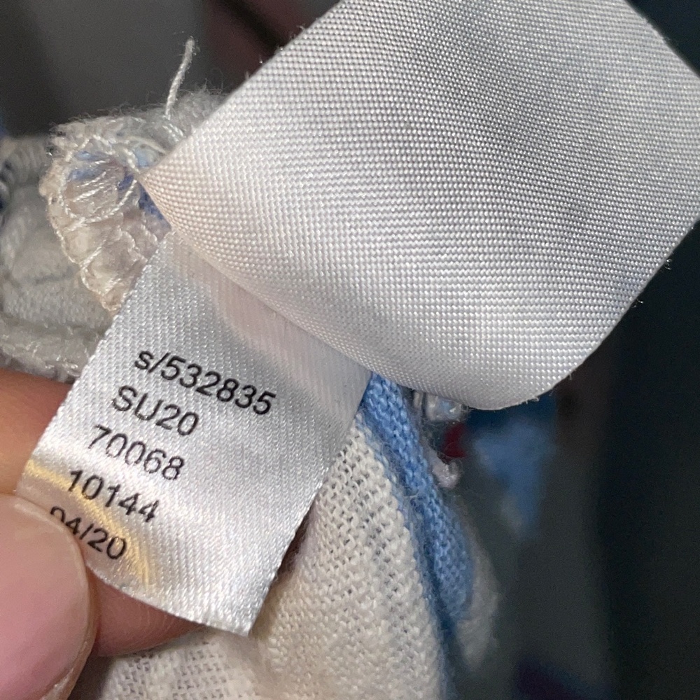 EUC Lou & Grey x Loft Slub Tank Asymmetrical Stripe Maxi Dress Size Small - Picture 7 of 9